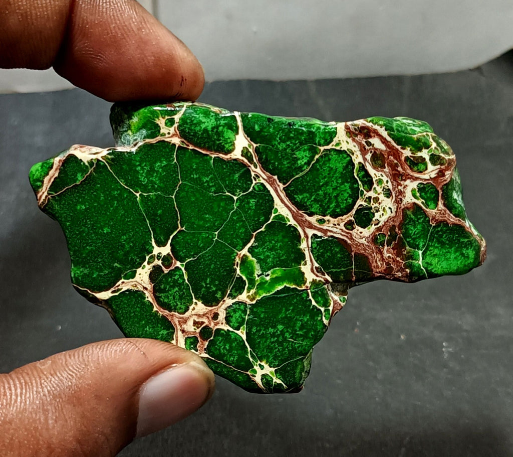 133.45 Ct Natural Arizona Superior Green Turquoise Slab Rough Certified Gemstone