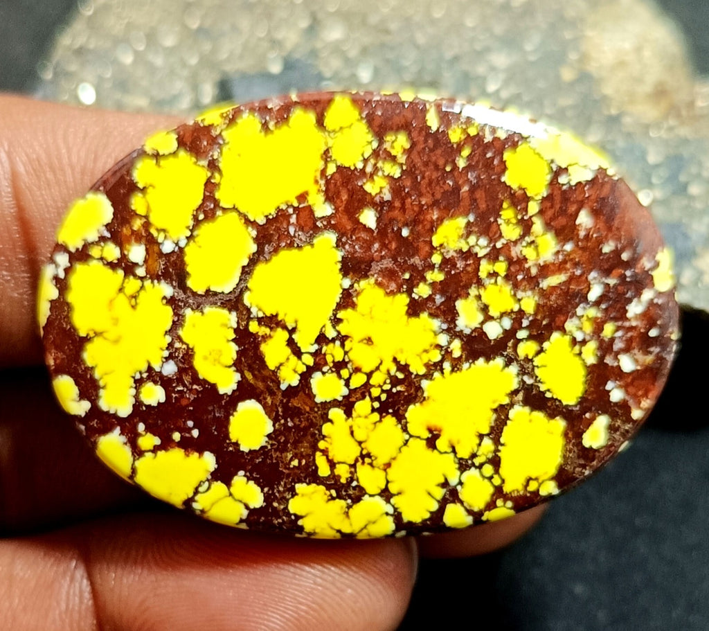 72.80 Ct Natural Arizona Superior Yellow Turquoise Oval Cut Certified Gemstone