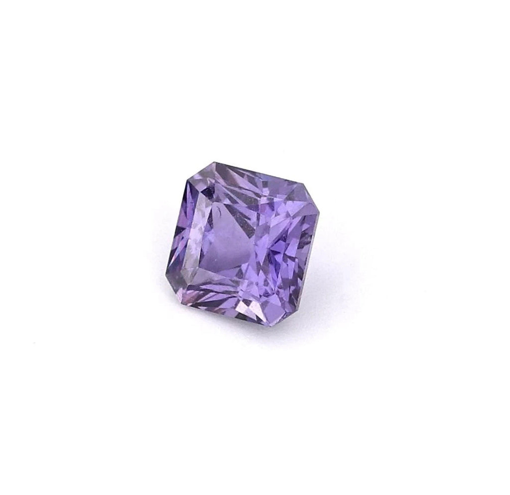 9.10 Ct A++ Natural Purple Sapphire Asscher Cut GIE Certified Loose Gemstone