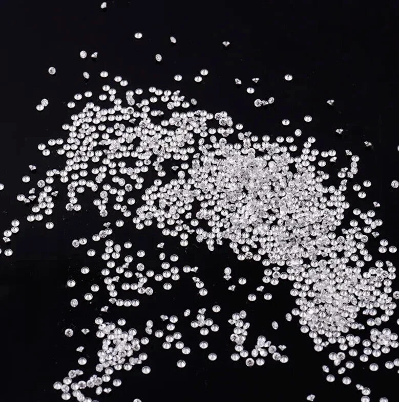 Natural White Color Sapphire 3 mm Round 55 Piece Certified Loose Gemstone Lot