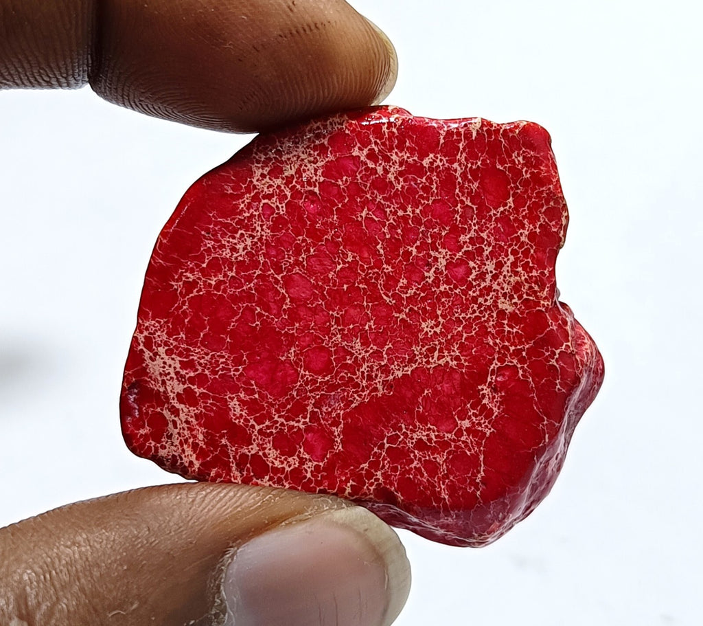 78.5 Ct Natural Arizona Superior Red Turquoise Slab Rough Certified Gemstone