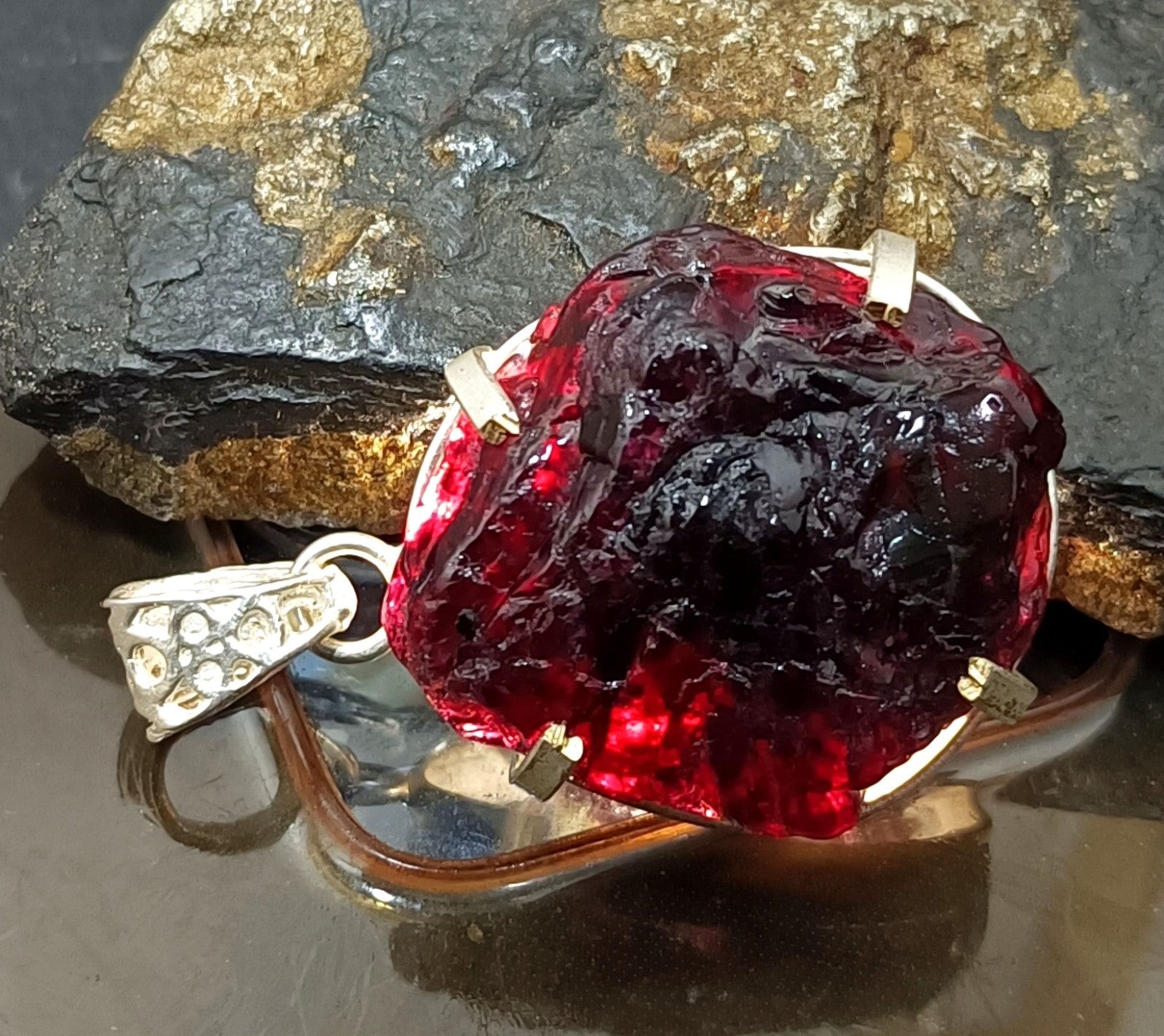 EGL Certified 113.05 Ct Natural PAINITE 925 Solid Silver Pendant LOOSE Gemstone