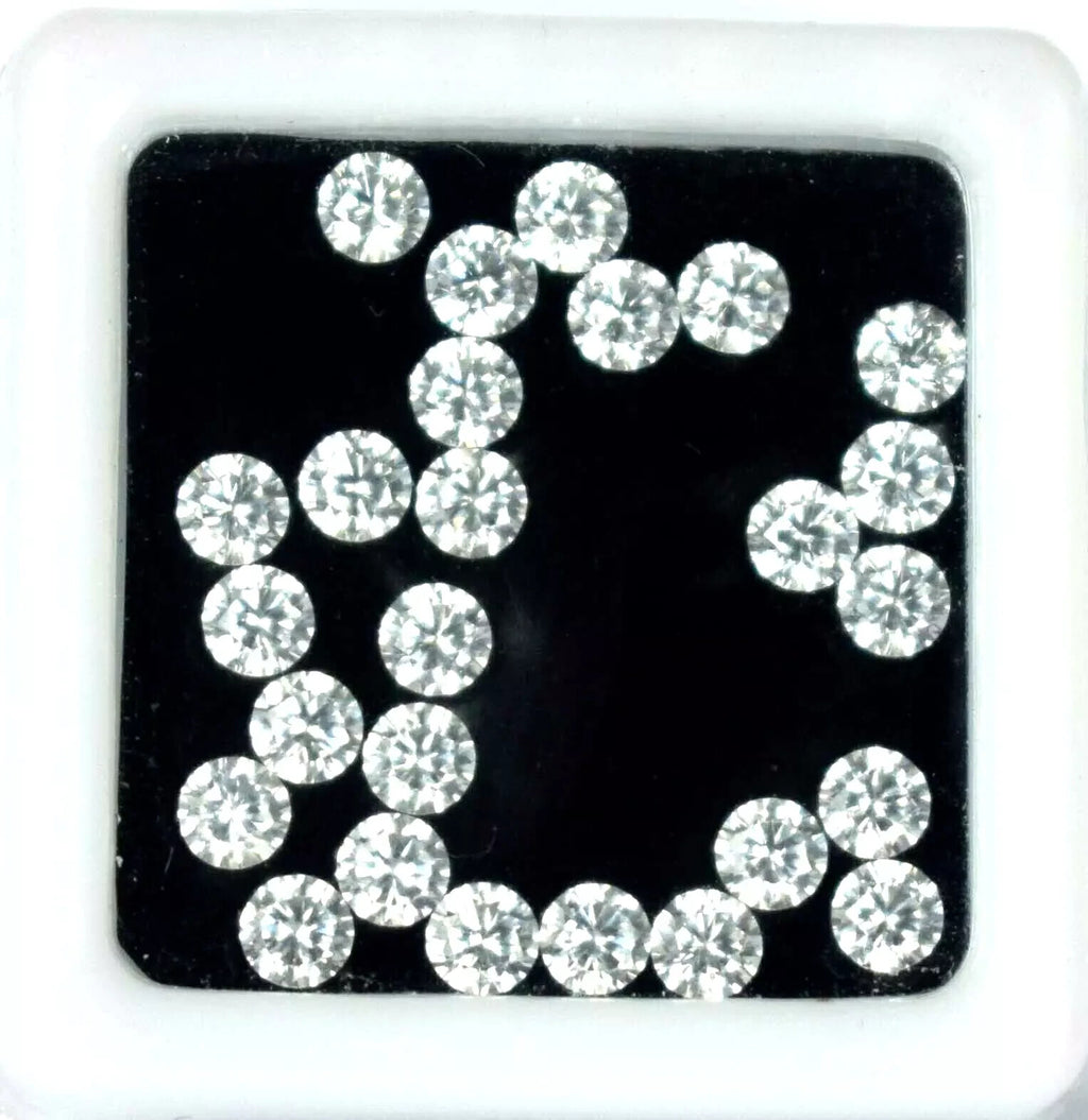 10 x 10 mm Natural Certified White Sapphire Lot Round 10 Pcs Certified Gemstone