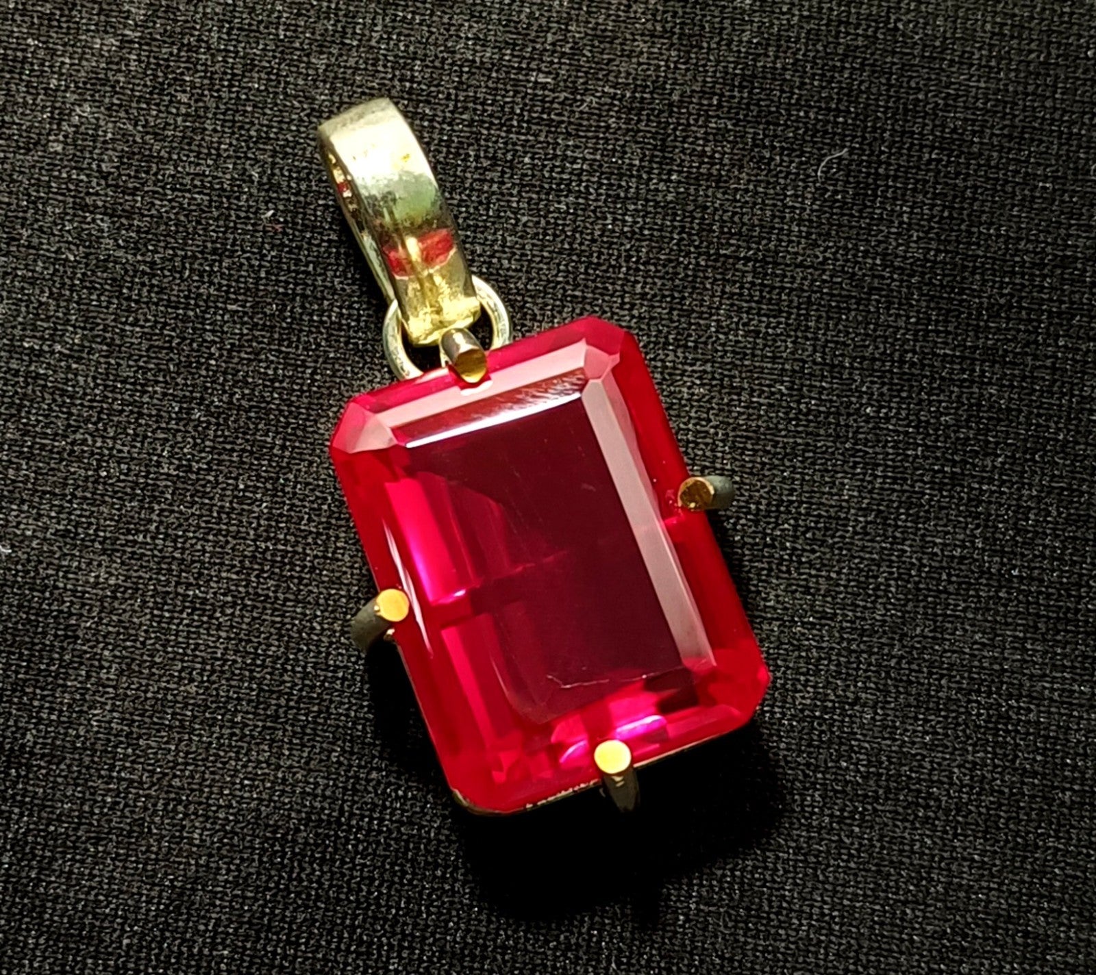 EGL Certified 45.20 Ct Natural RUBY 925 Solid Silver Pendant Loose Gemstone