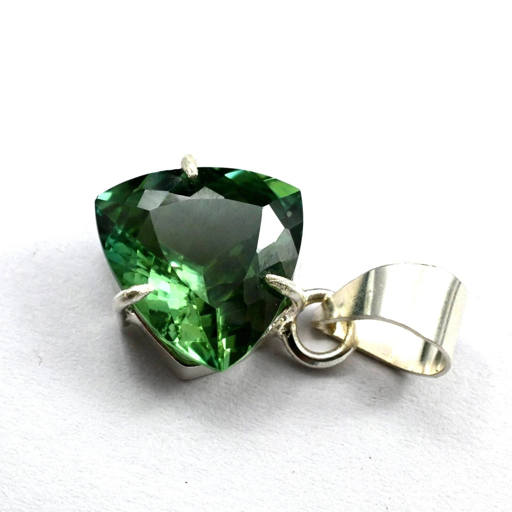 27 Ct Natural Certified Bi- Parti Sapphire Gemstone 925 Sterling Silver Pendant