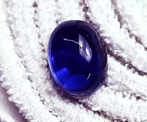 Loose Natural Blue Sapphire Certified Gemstone Oval Cabochon 25.45 Ct