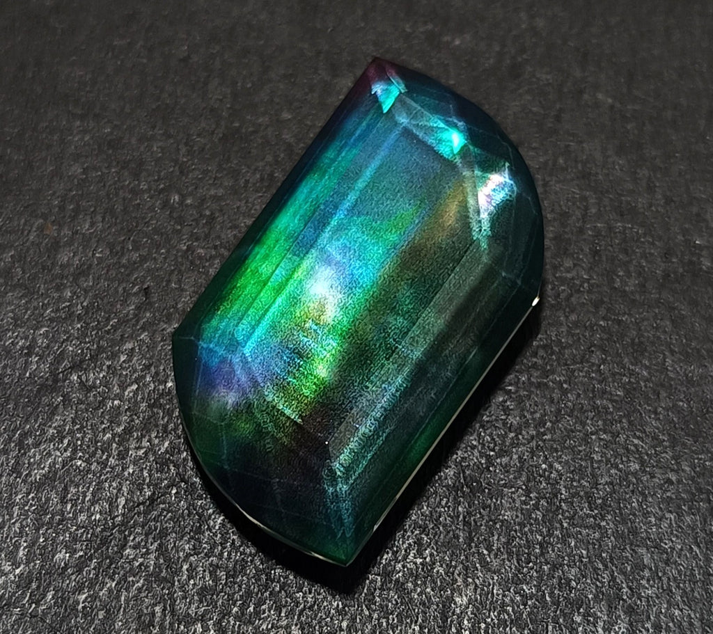 41.05 Ct Natural Ammolite Opal-Like Organic Doublet Loose EGL CERTIFIED GEMSTONE