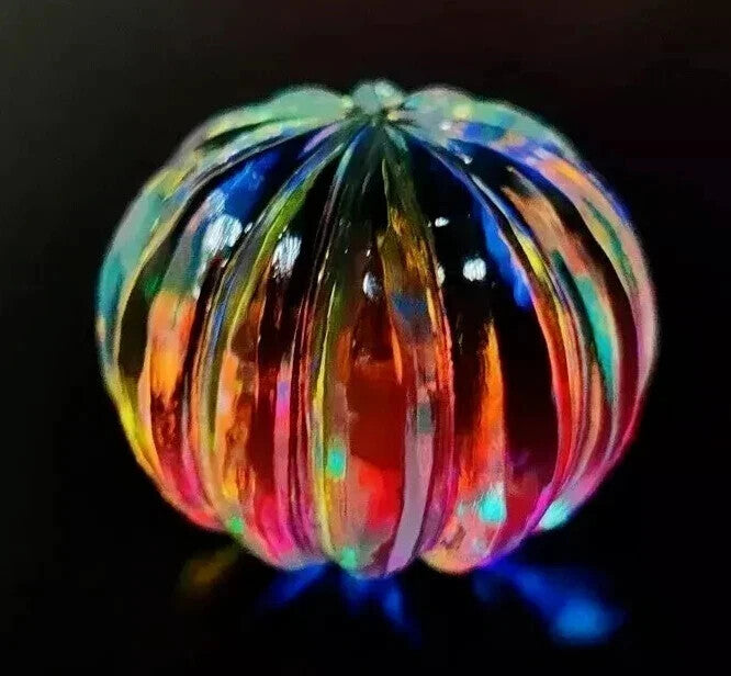 AAA+100 Ct Certified Natural Melon Cut Rainbow Color Best Mystic Quartz Gemstone