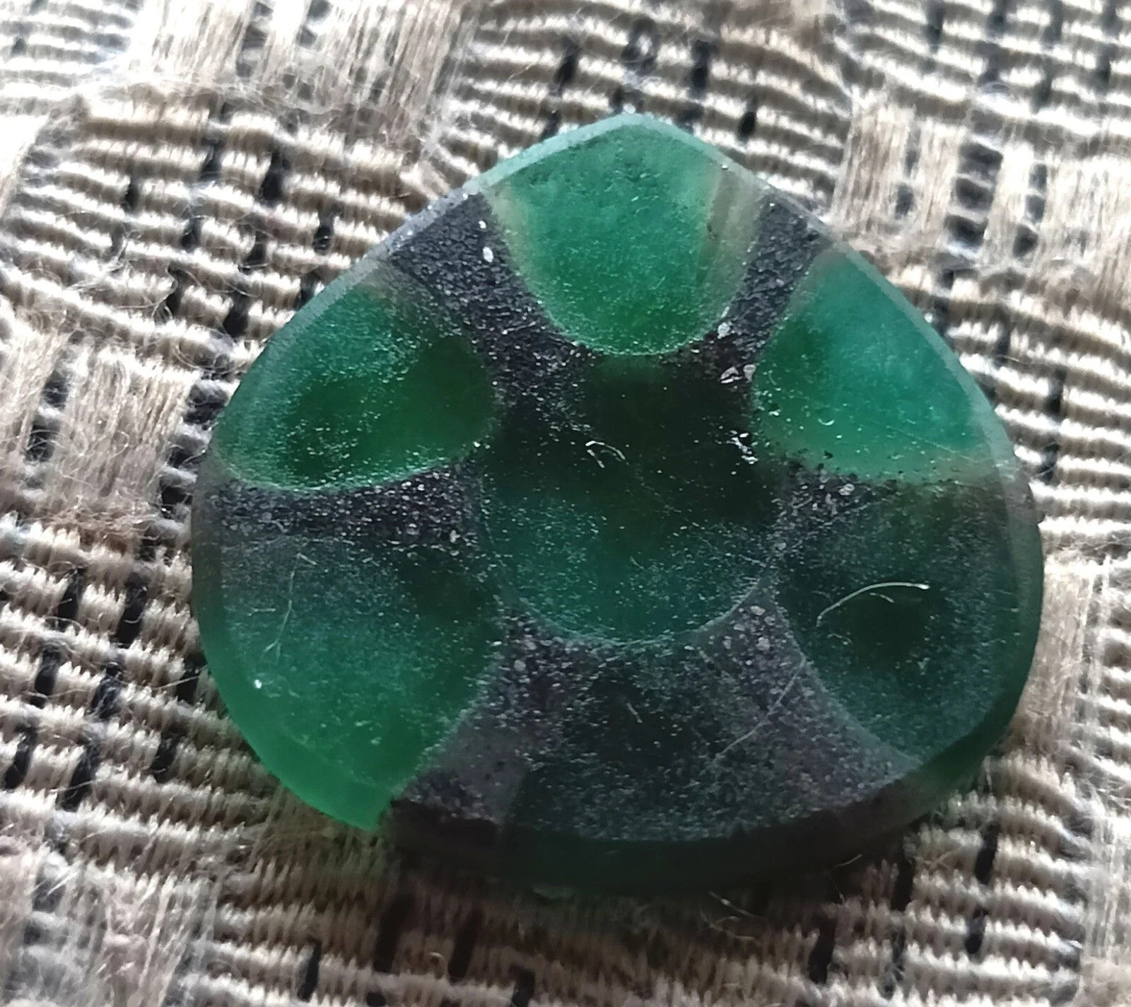 Certified 19.5 Ct Natural Pear Emerald Trapiche Loose Colombian Facet GEMSTONE