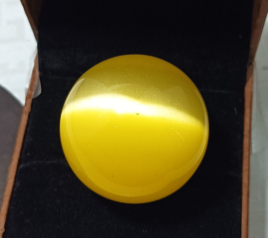 Chrysoberyl 461.5 Ct Natural Yellow Cats Eye Ball Cut Loose Certified Gemstone