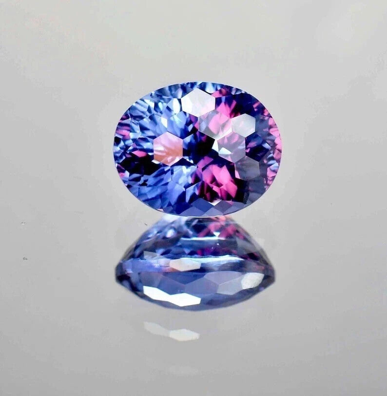 13.90 CT Certified Color Changing Natural Alexandrite Loose Gemstone Oval Cut