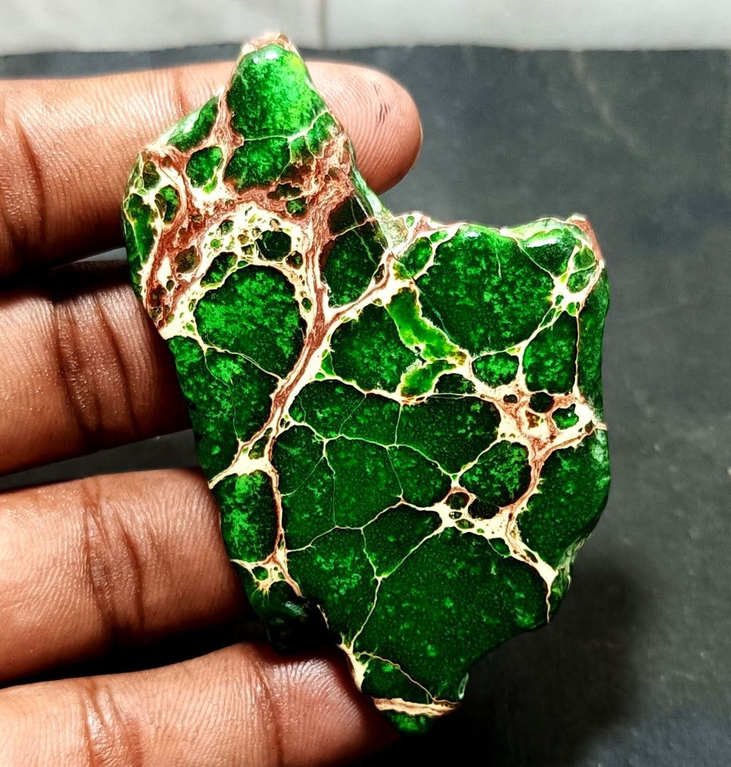 133.45 Ct Natural Arizona Superior Green Turquoise Slab Rough Certified Gemstone