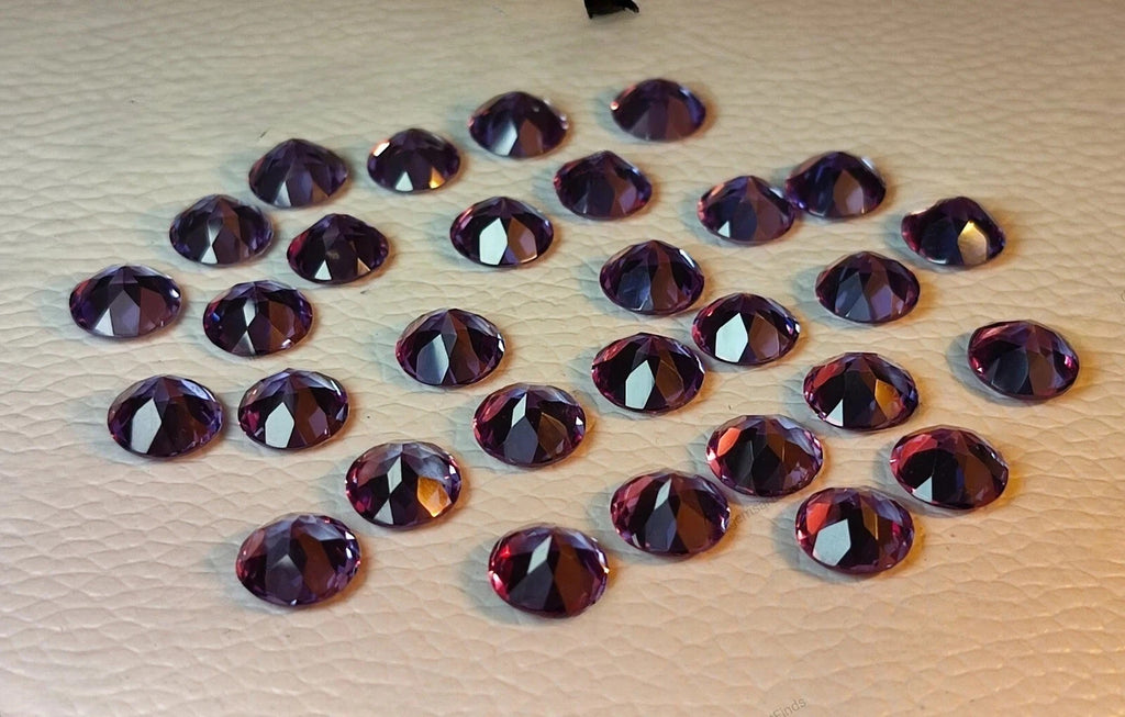 7x7MM (15 Pcs) Natural Color Change Alexandrite Certified Loose Gemstone Lot