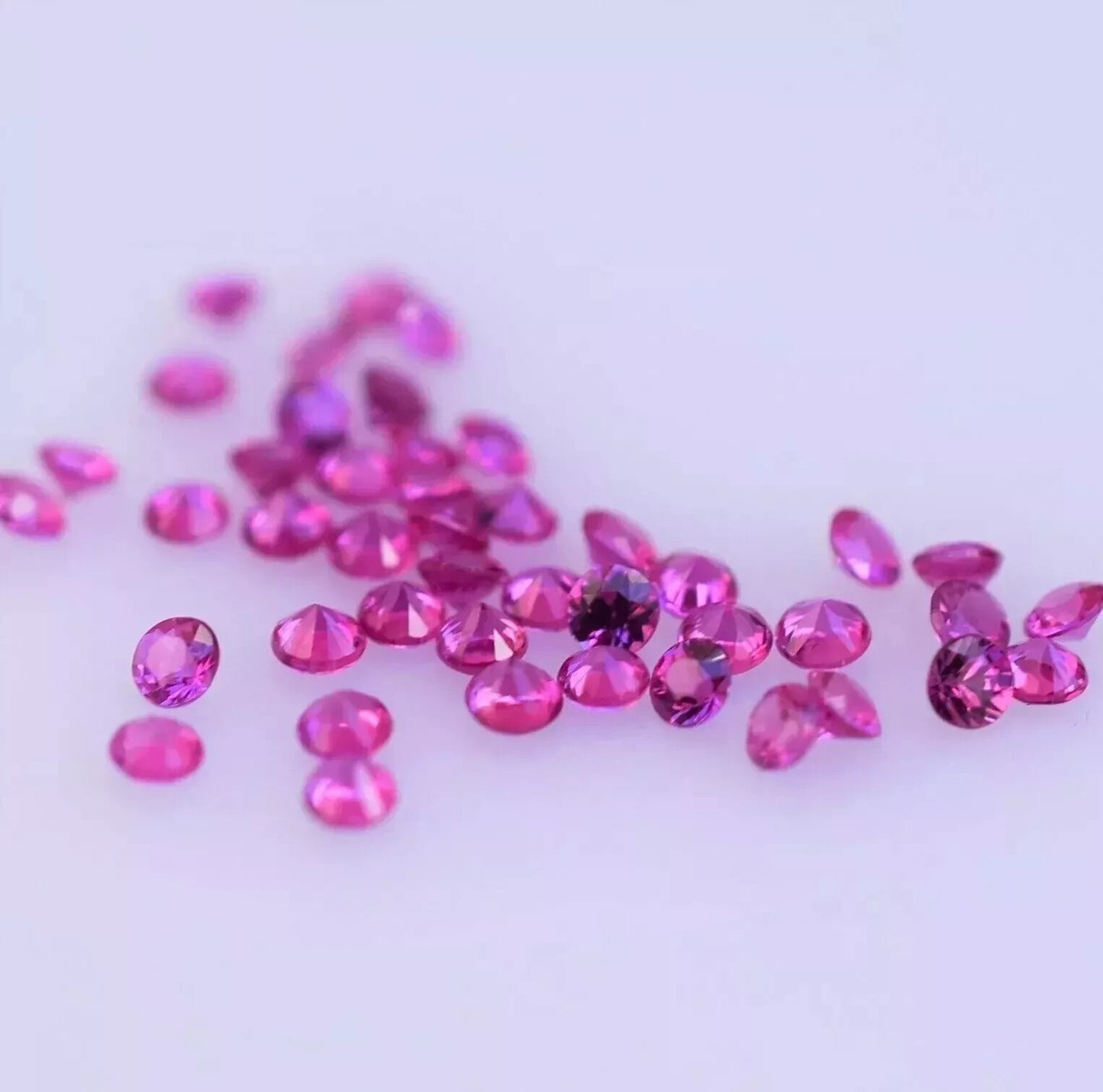 Natural Certified Pink Sapphire Round Diamond Cut 3 mm lot 15 Pcs Loose Gemstone