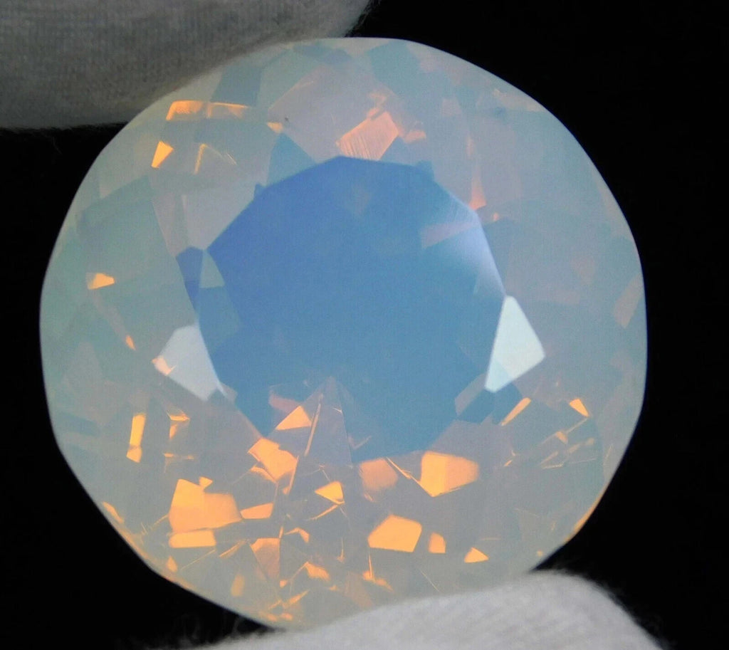 Certified 95.80 Ct Natural Ethiopian Fire Opal Untreated Gemstone Play of Color