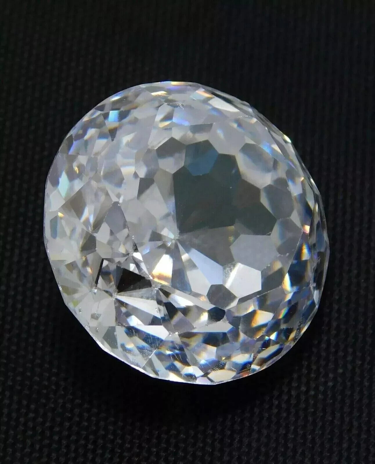 84.55 Ct. Natural Precious Cambodian White Zircon Round Cut Loose Gemstone