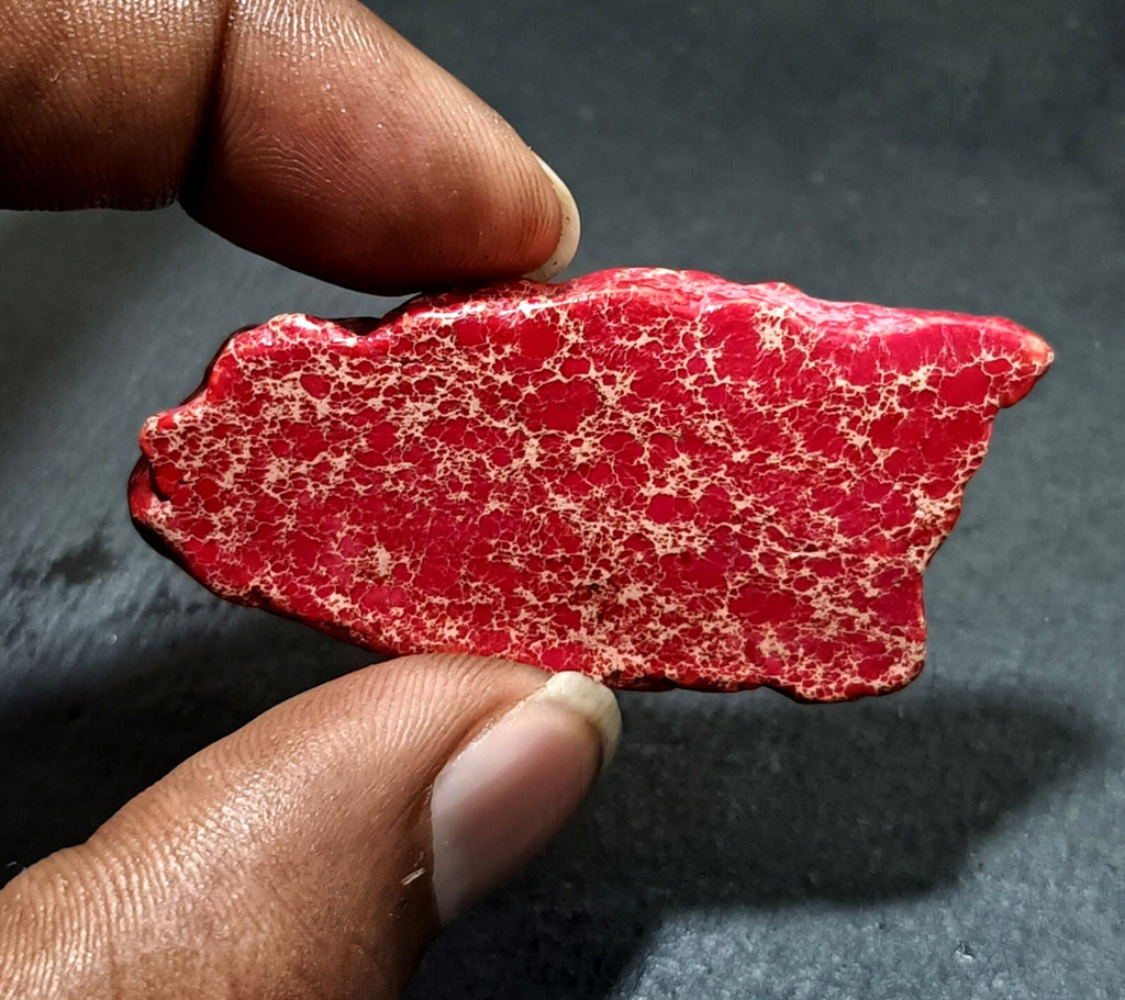 82.15 Ct Natural Arizona Superior Red Turquoise Slab Rough Certified Gemstone