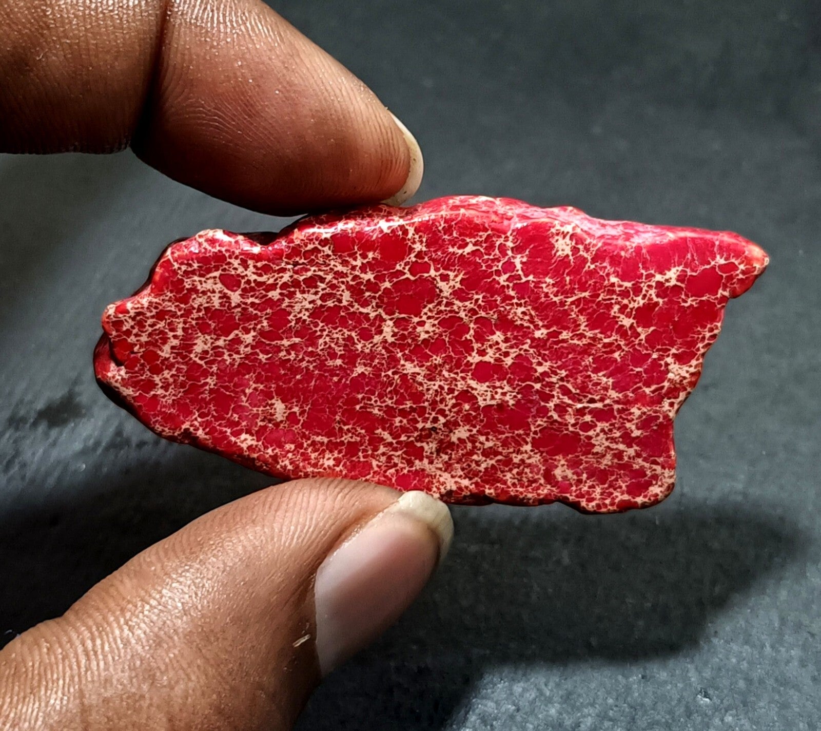 82.15 Ct Natural Arizona Superior Red Turquoise Slab Rough Certified Gemstone