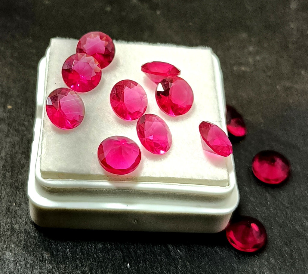 6 mm 15 Pcs Lot EGL Certified Natural Cambodian Rhodolite Zircon Loose Gemstone