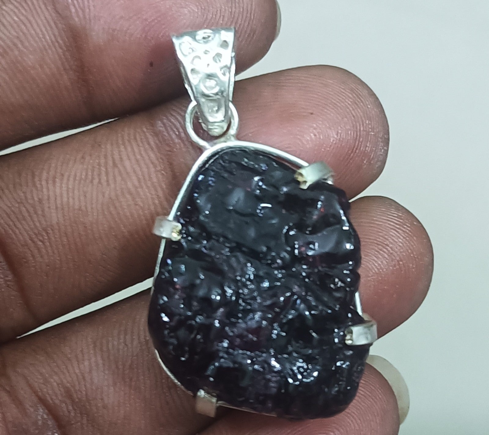 EGL Certified 86.10 Ct Natural PAINITE 925 Solid Silver Pendant LOOSE Gemstone
