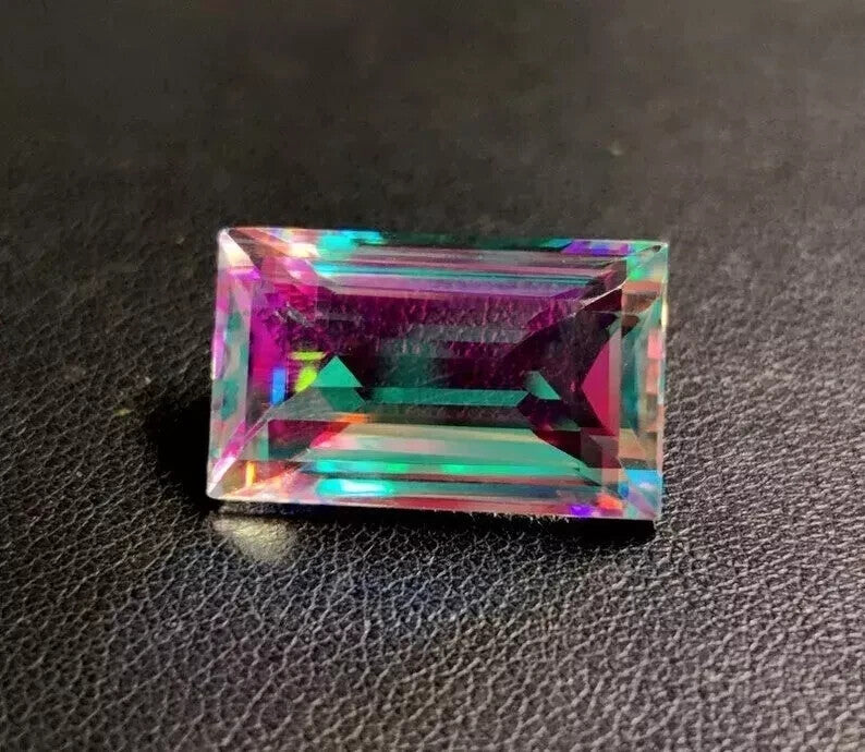 18.65 Ct Certified Natural Fancy Cut Rainbow Color Mystic Quartz Gemstone