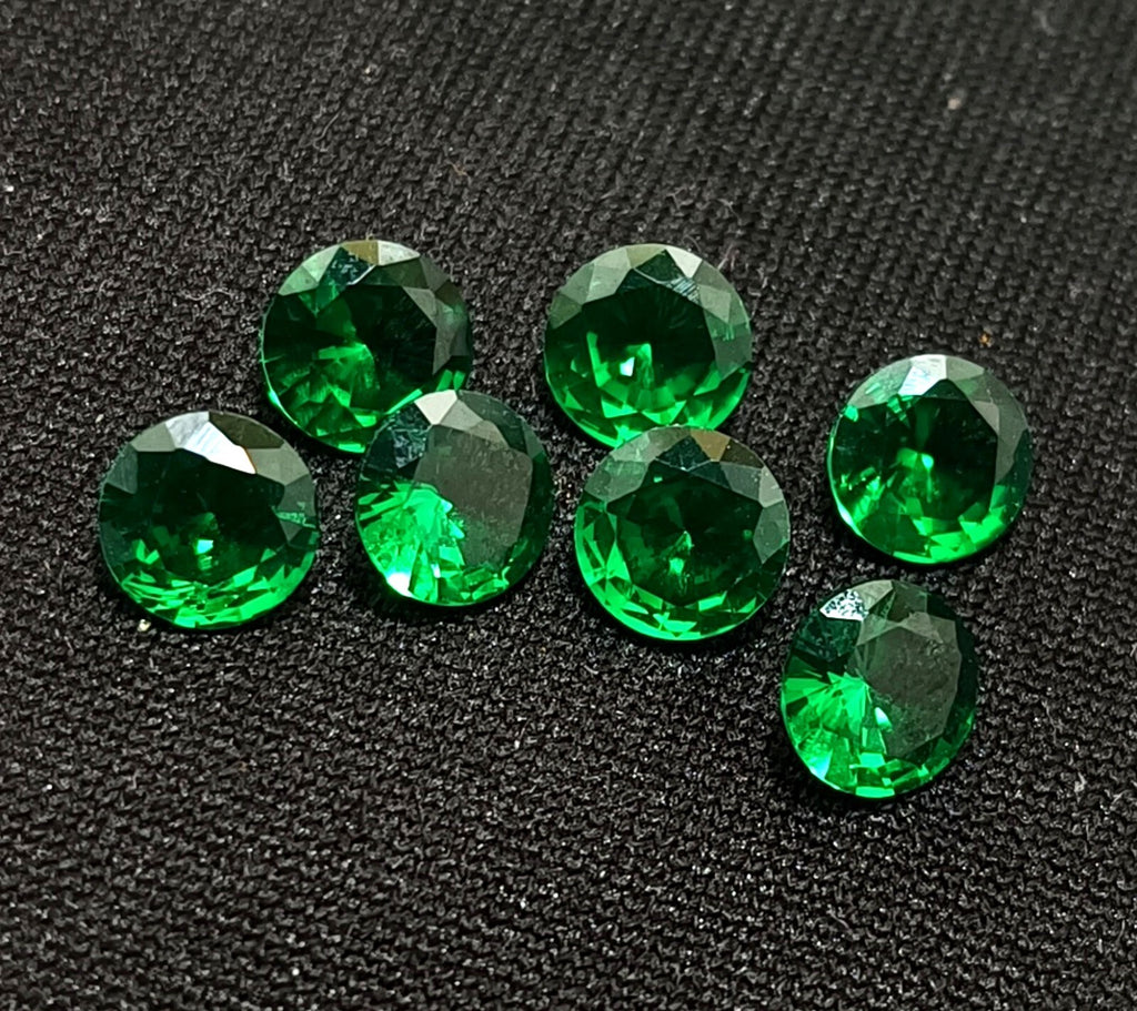 Certified 5 mm Natural Green Sapphire 20 Pcs Lot Round Shape Loose Gemstone