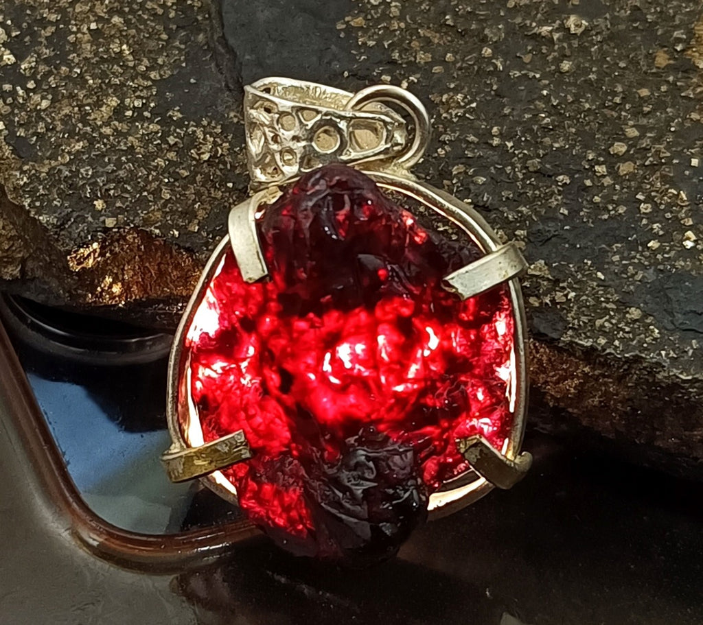 EGL Certified 64.65 Ct Natural PAINITE 925 Solid Silver Pendant LOOSE Gemstone