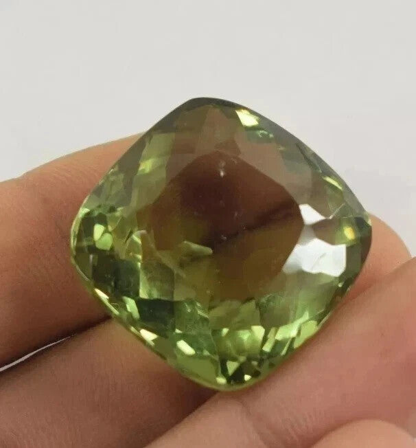 74.82 Ct Certified Russian Color Changing Alexandrite Cushion Loose Gemstone A+