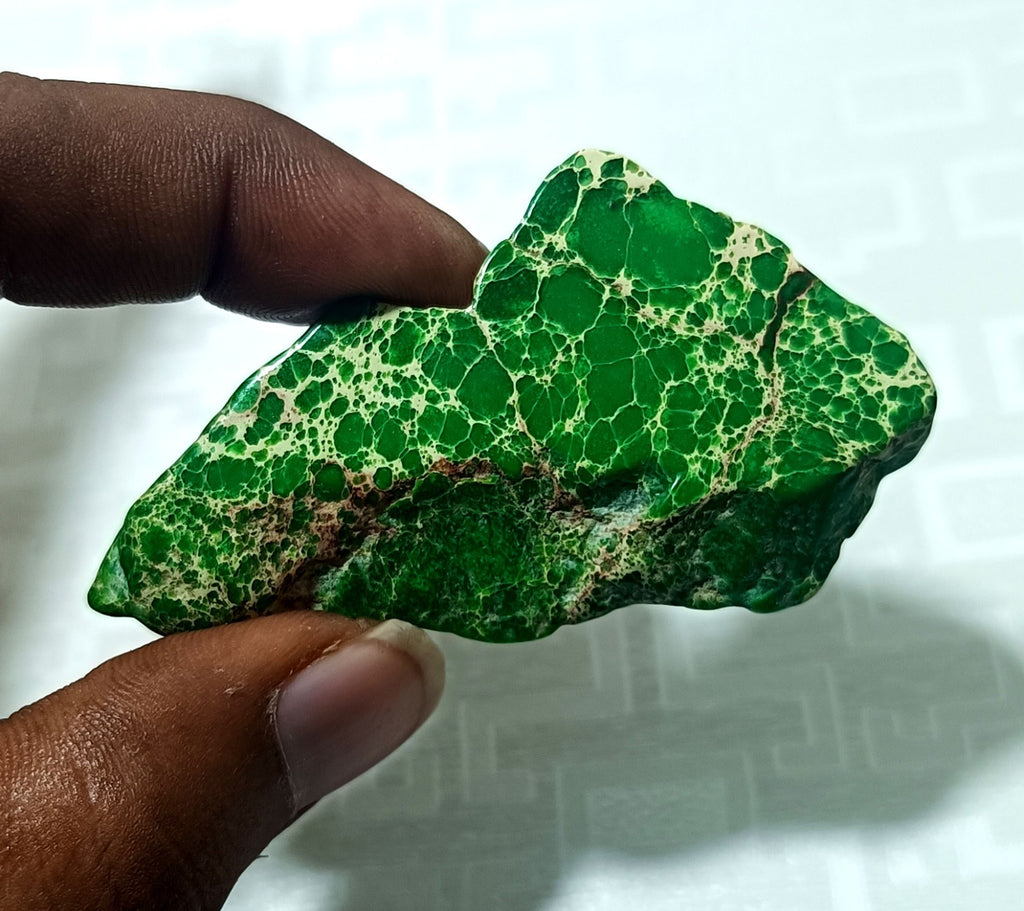 83.05 Ct Natural Arizona Superior Green Turquoise Slab Rough CertifiedGemstone