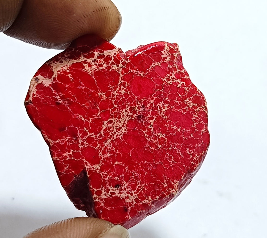 78.5 Ct Natural Arizona Superior Red Turquoise Slab Rough Certified Gemstone