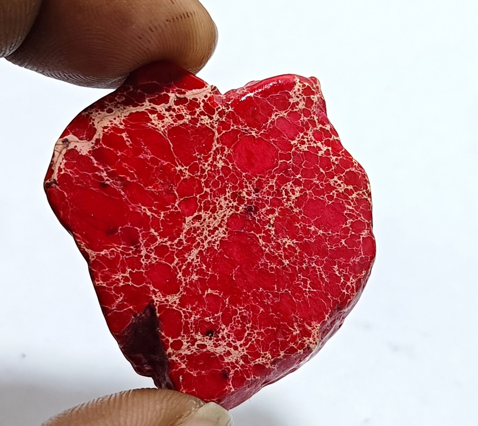 78.5 Ct Natural Arizona Superior Red Turquoise Slab Rough Certified Gemstone