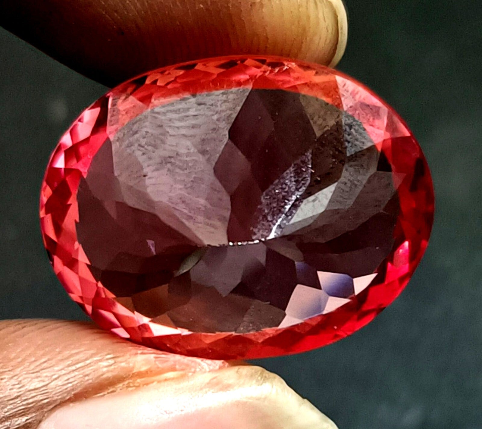 Certified 31.30 Ct Natural Ceylon Padparadscha Sapphire Oval Cut Loose Gemstone
