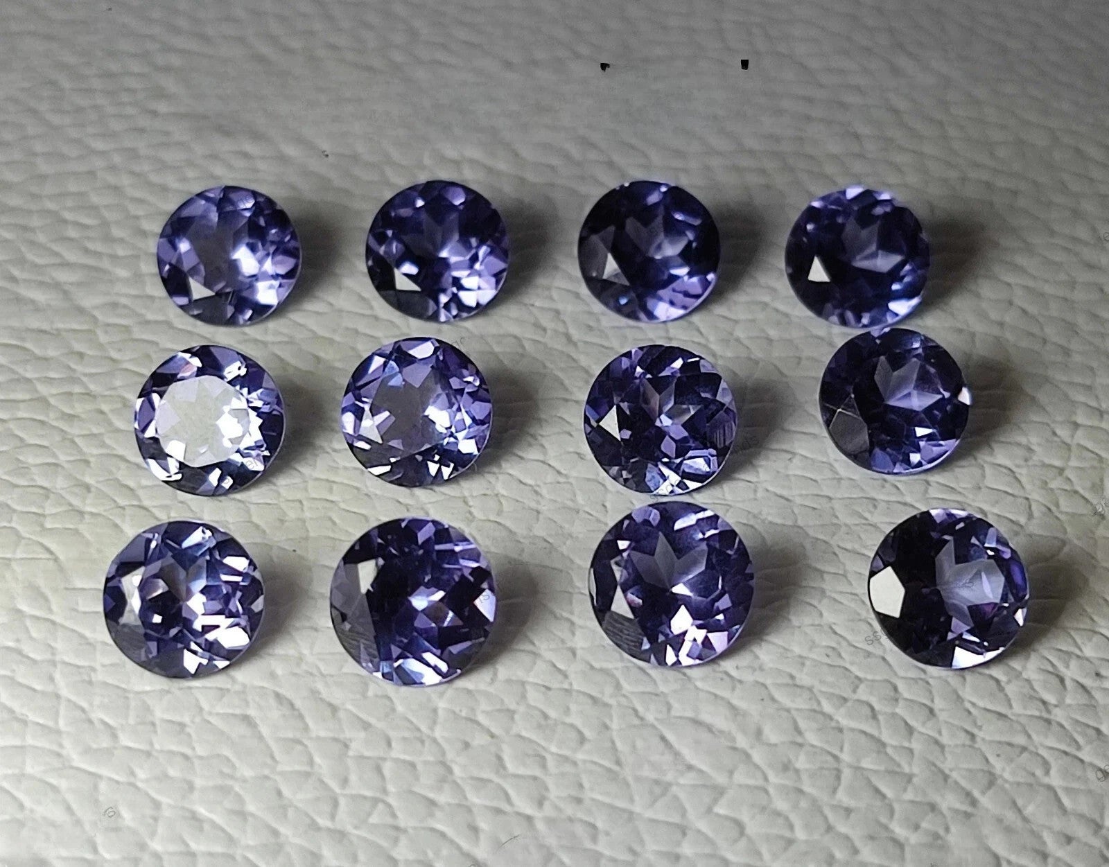 7x7MM (15 Pcs) Natural Color Change Alexandrite Certified Loose Gemstone Lot