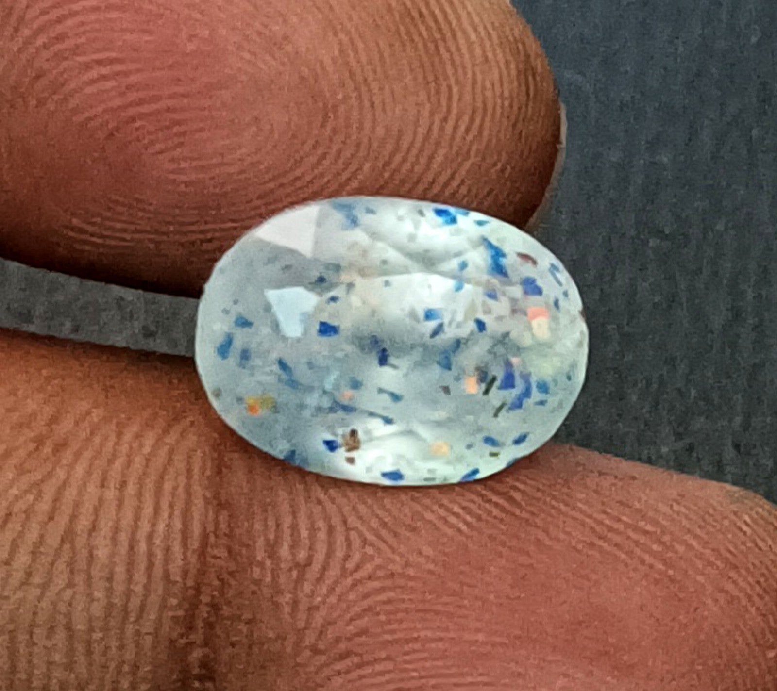 12.80Ct Lepidocrocite Bloodshot Oval Natural Super Seven Cacoxenite Jewlery Gems