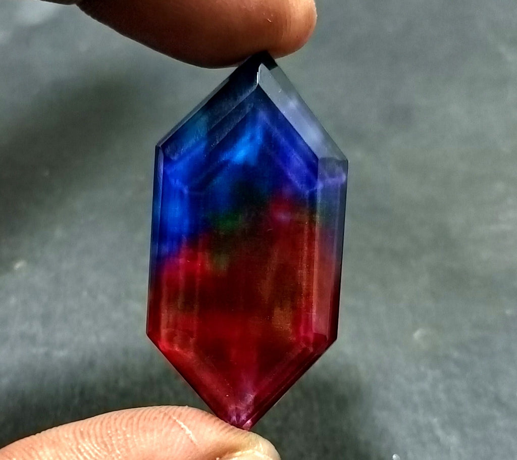 50.40 Ct Natural Ammolite Opal-Like Organic Doublet CERTIFIED Loose GEMSTONE