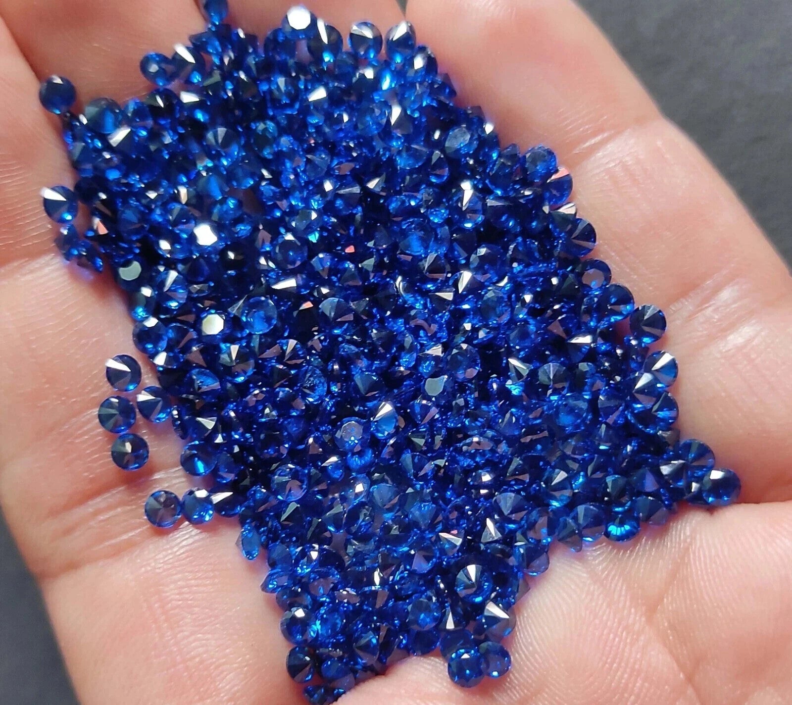 3 MM 20 Pcs Lot Natural Blue Color Sapphire Round Cut Certified Loose Gemstone