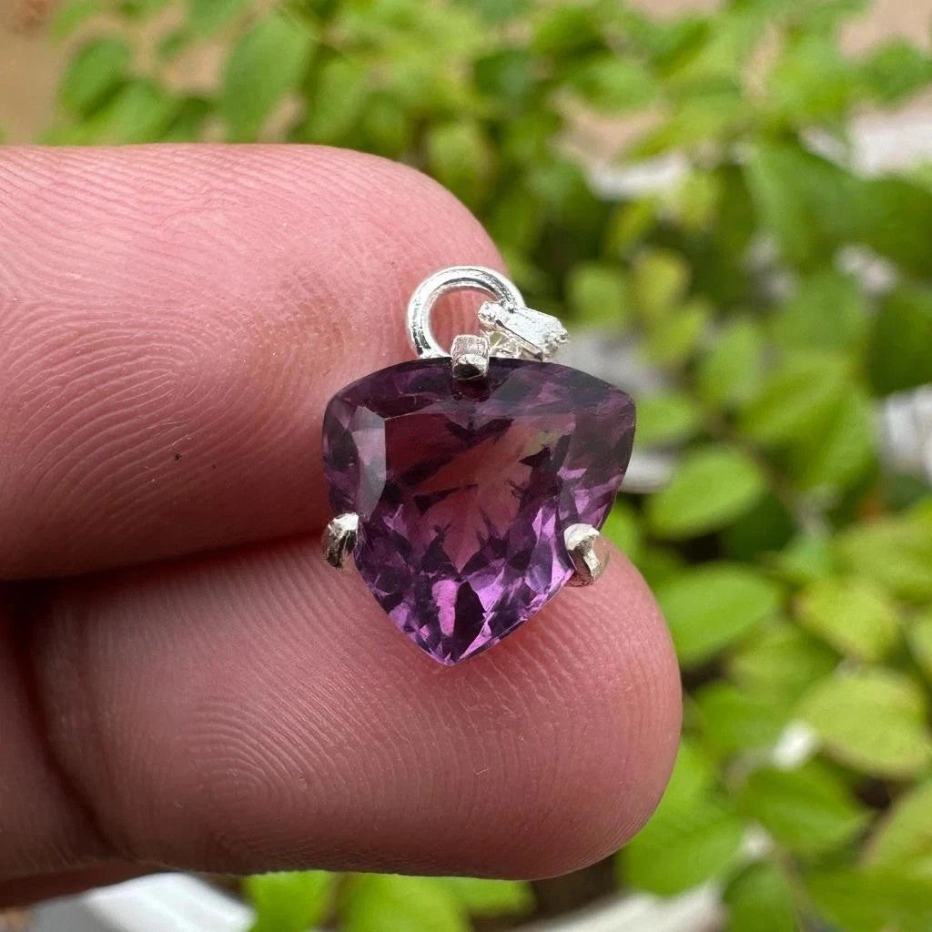 10Ct Certified Alexandrite Pendant | Natural Color-Change Gemstone in 925 Silver
