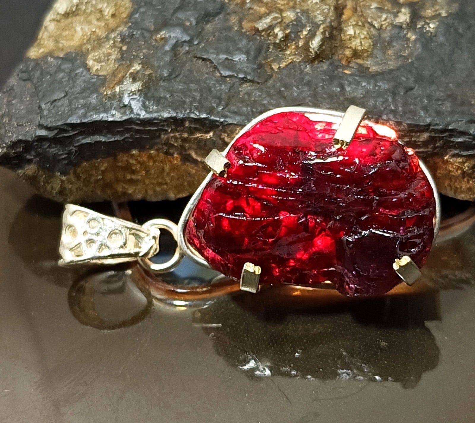 EGL Certified 73.00 Ct Natural PAINITE 925 Solid Silver Pendant LOOSE Gemstone