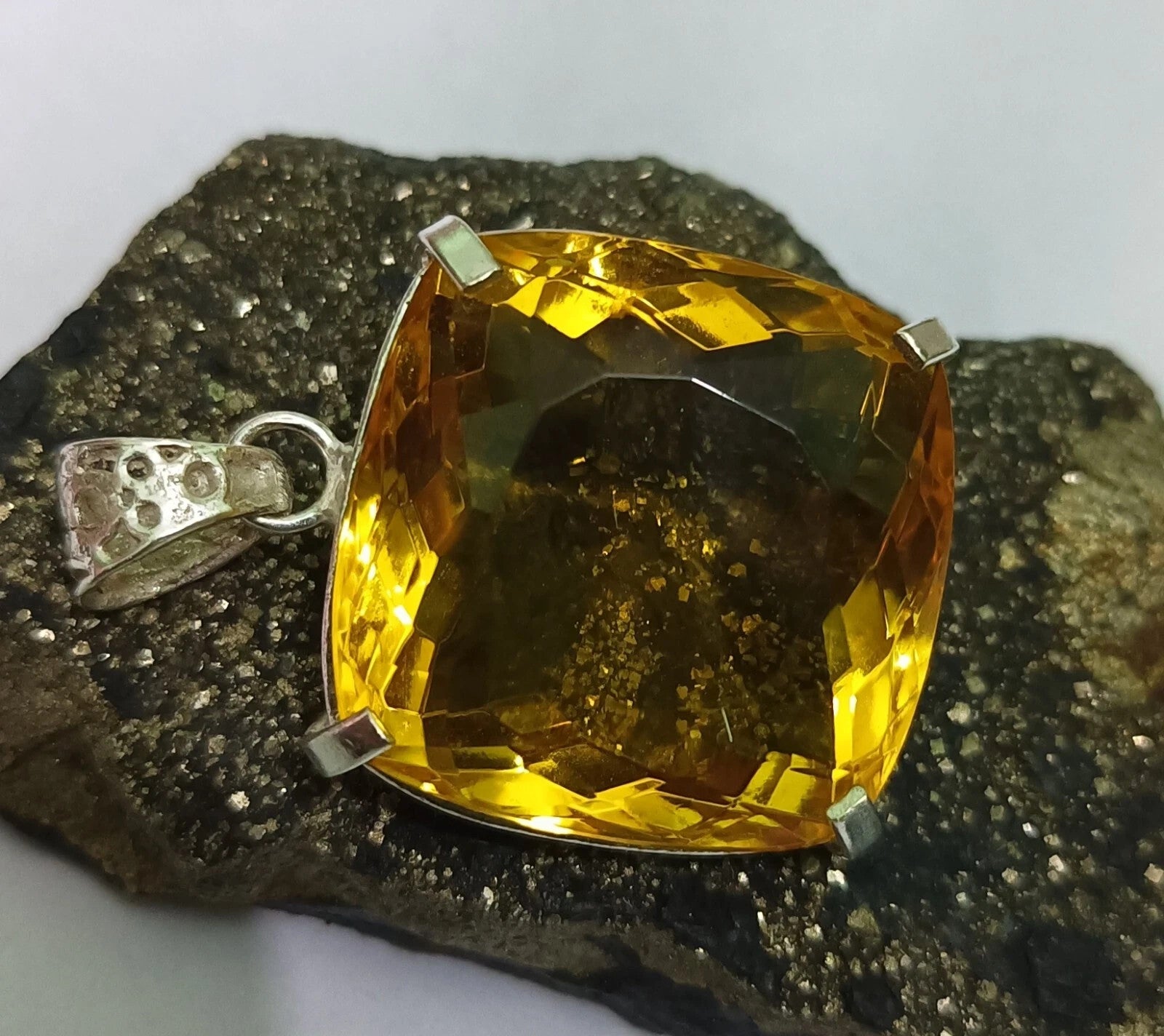 EGL Certified Natural 100.20 Ct Brazilian Cushion Topaz Pendant Loose Gemstone