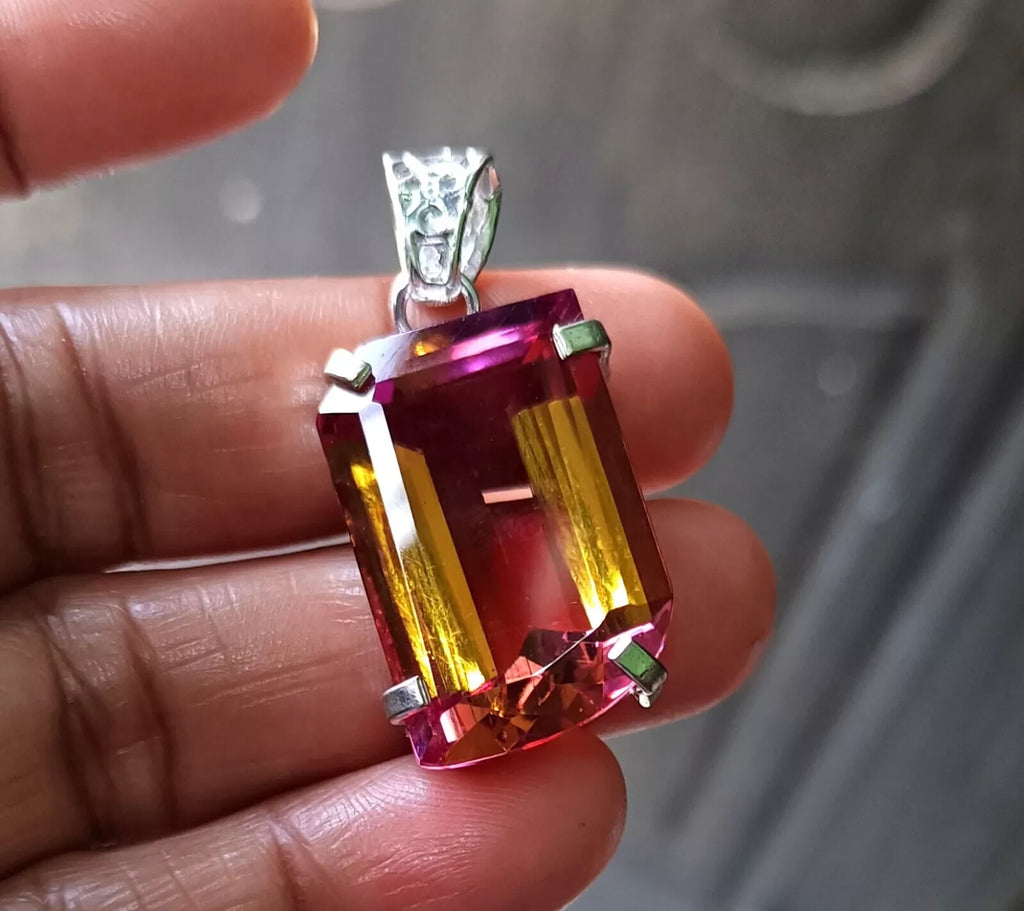 EGL Certified 54.10 Ct FANCY Natural Zultanite 925 Silver Pendant Loose Gemstone