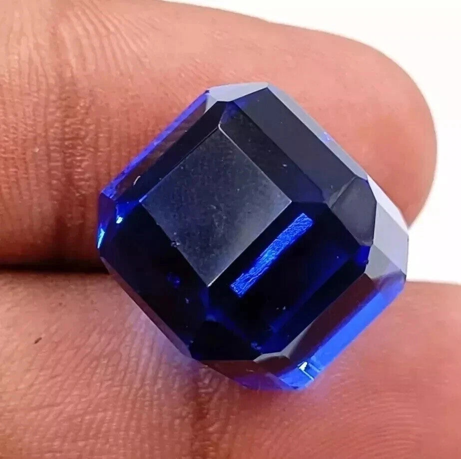 24.85 CT NATURAL BLUE SAPPHIRE CUBE EGL CERTIFIED LOOSE GEMSTONE