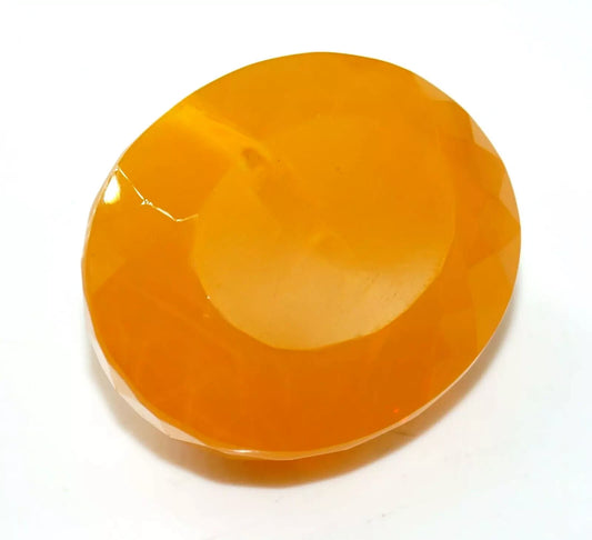 185 Ct Natural Orange Opal Oval Cut Welo Australian EGL Certified Gemstone