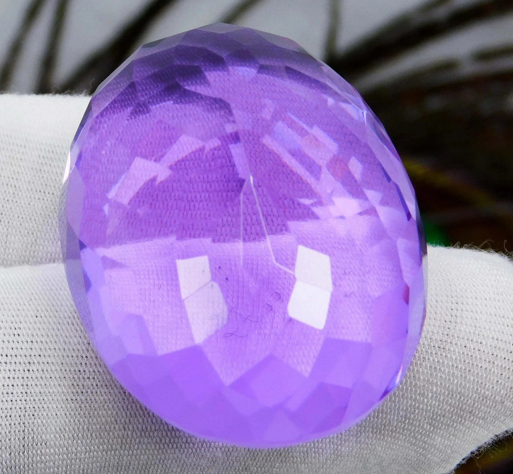 Certified Natural 120.85 Ct Brazilian Purple Oval Cut Topaz Loose Gemstone
