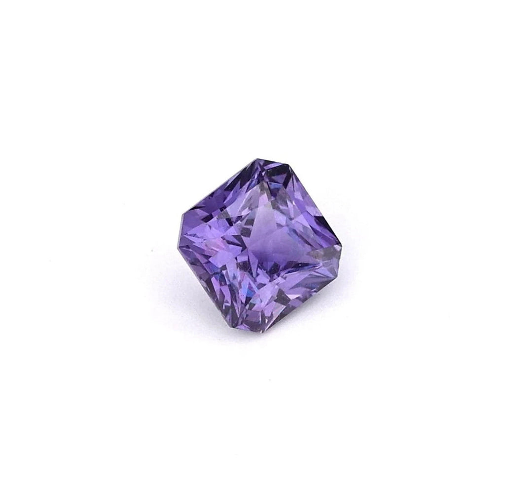 9.10 Ct A++ Natural Purple Sapphire Asscher Cut GIE Certified Loose Gemstone