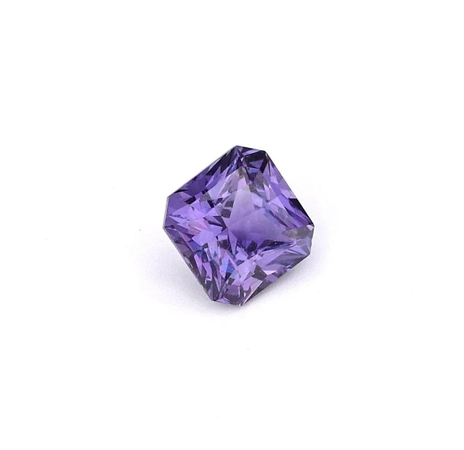 9.10 Ct A++ Natural Purple Sapphire Asscher Cut GIE Certified Loose Gemstone