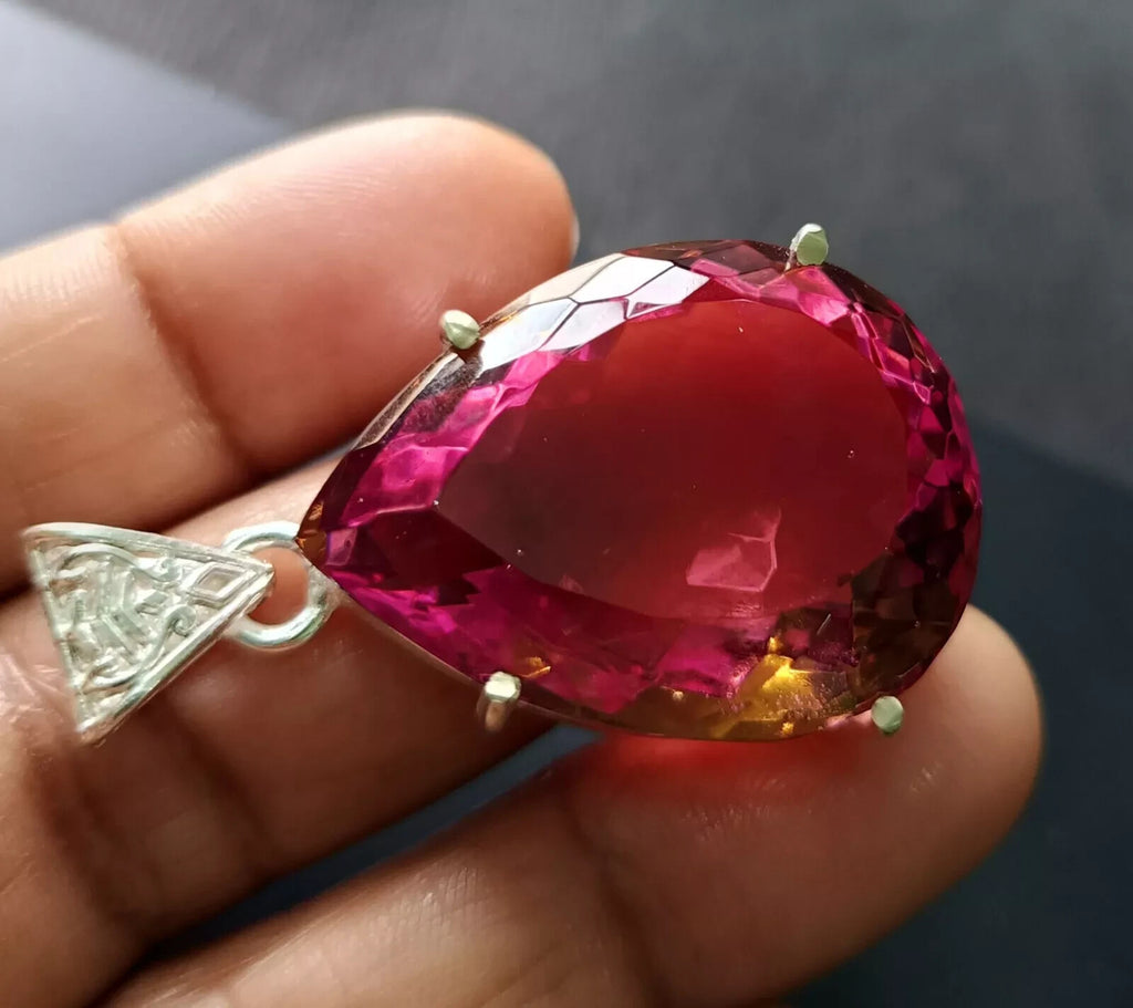 99.10 Ct Natural Zultanite 925 Silver Pear Cut Pendant Loose Gems EGL Certified