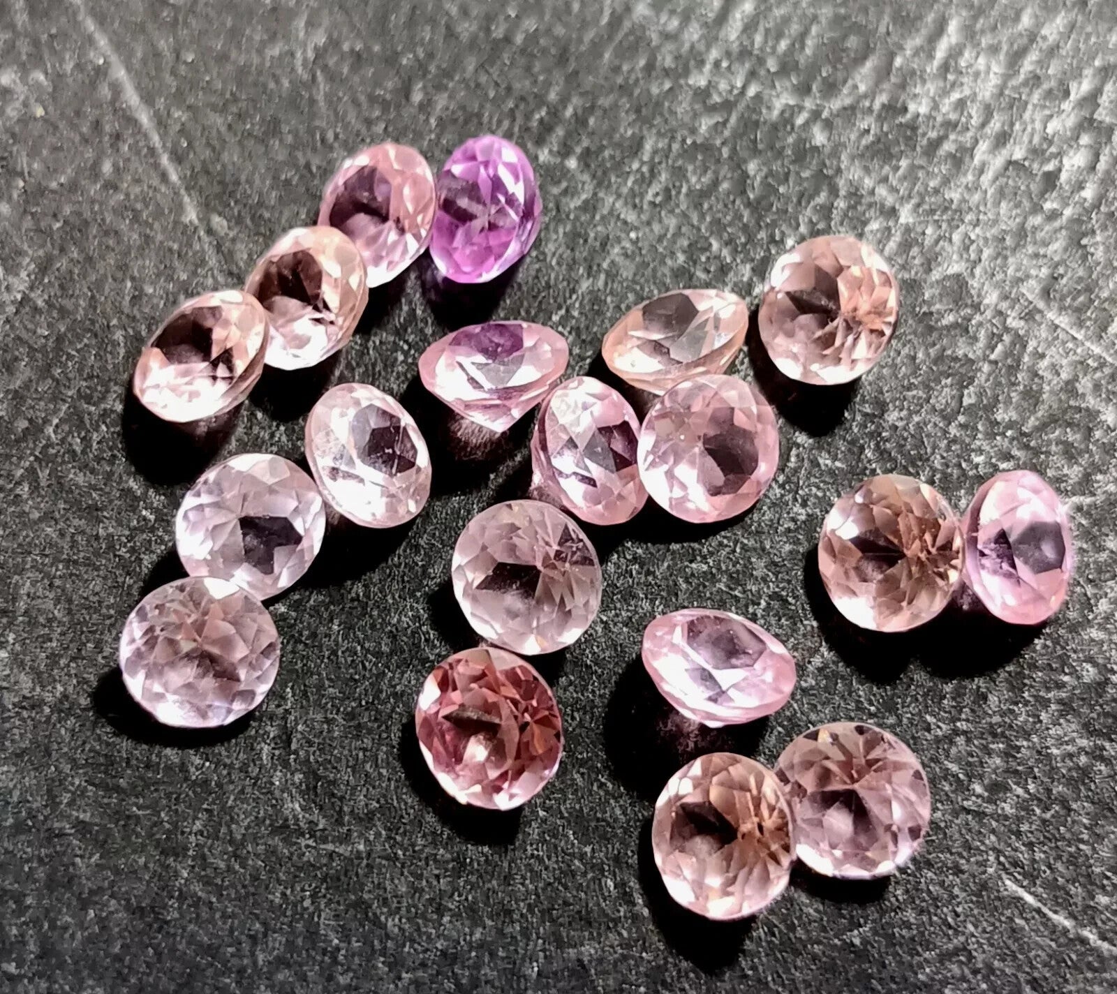 Flawless CEYLON Pink Sapphire 6 mm Round Cut Lot 10 Pcs Certified A+ Gemstone