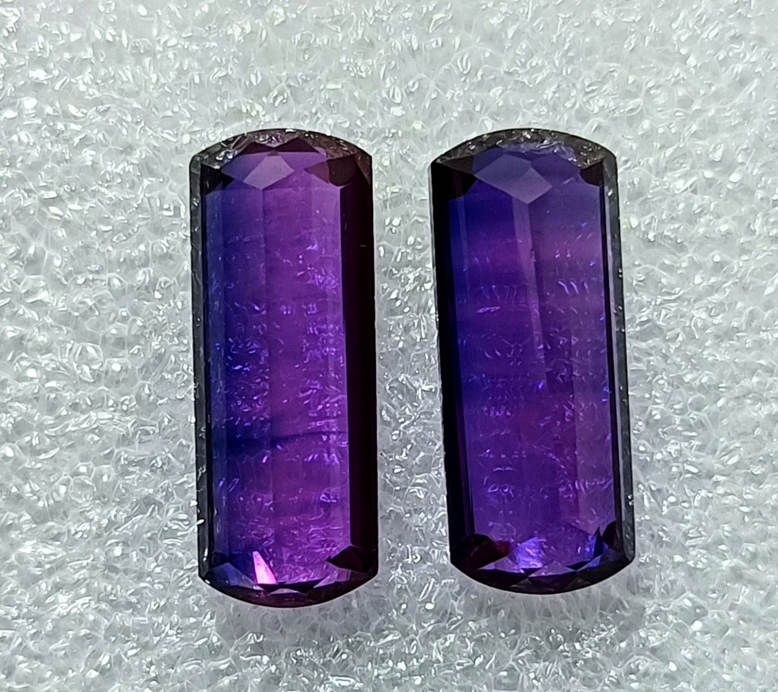 40.70 Ct Natural Brazil Purple Amethyst Emerald Cut CERTIFIED Loose Gemstone