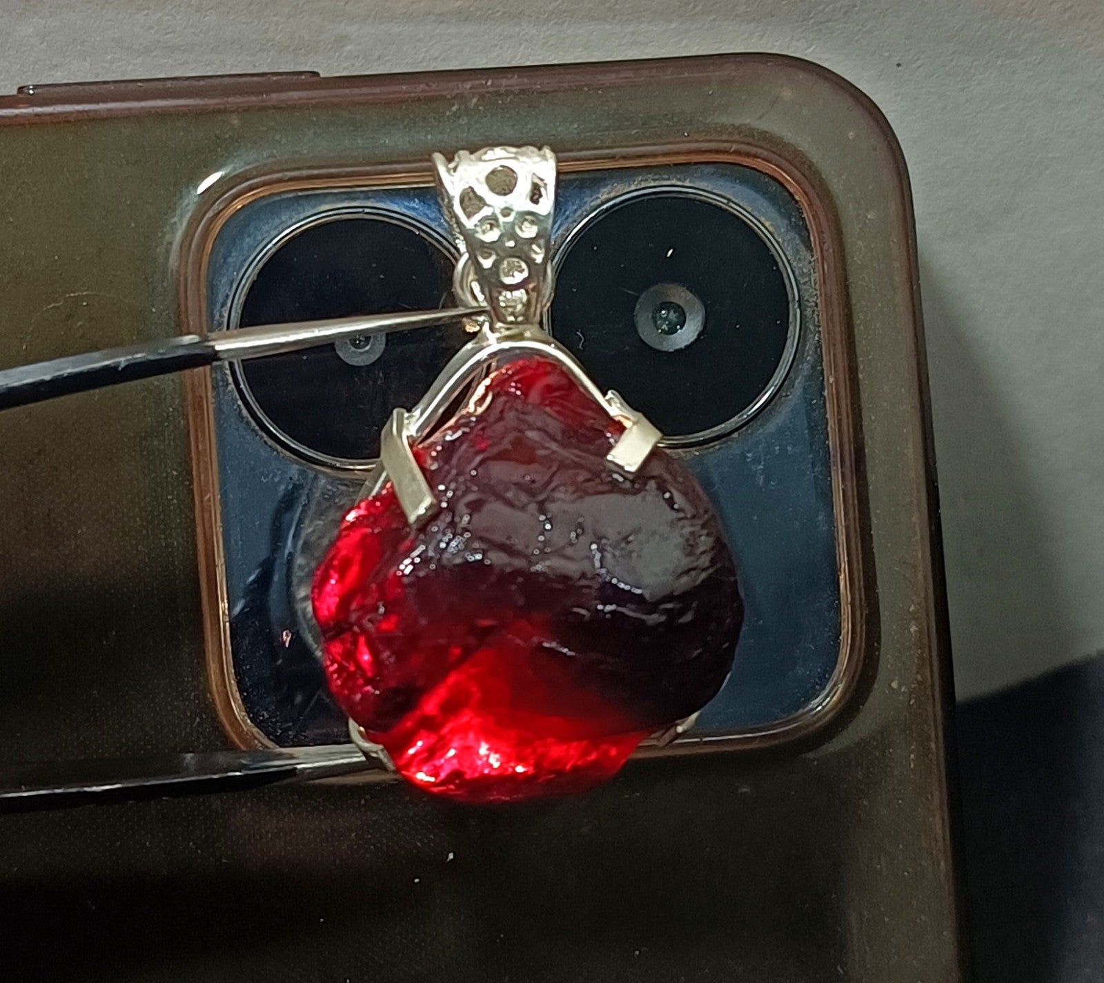 EGL Certified 101.35 Ct Natural PAINITE 925 Solid Silver Pendant LOOSE Gemstone