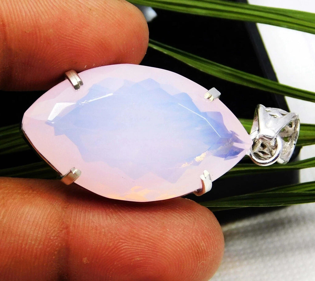 EGL Certified 61.50 Ct Natural Opal 925 Solid Silver Pendant Loose Gemstone